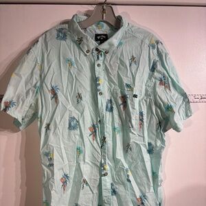Billabong tropical Button down shirt